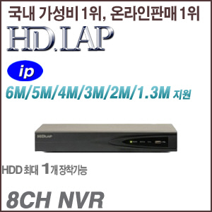 [IP-NVR] [HD.LAP] HNR-801 [회원가입시 가격할인]